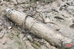 Một quả bom mắc vào lưới ngư dân đánh cá trên sông Lam