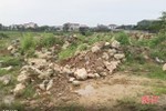 Cần xử lý dứt điểm tình trạng đổ trộm rác thải xây dựng trong CCN Thạch Đồng