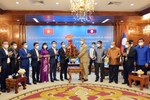 Lãnh đạo Hà Tĩnh chúc tết cổ truyền Bunpimay Nhân dân thủ đô Viêng Chăn