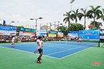 Những pha bóng hấp dẫn trận chung kết đôi nam ngoại hạng Giải Quần vợt Cúp Truyền hình Hà Tĩnh