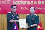 Giao ban định kỳ Bộ Chỉ huy quân sự 2 tỉnh Hà Tĩnh và Bôlykhămxay