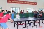 60 VĐV ở Vũ Quang tham gia Giải Bóng bàn chào mừng 65 năm Bác Hồ về thăm Hà Tĩnh