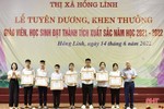 Thị xã Hồng Lĩnh tuyên dương, khen thưởng giáo viên, học sinh giỏi năm học 2021-2022
