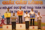 Thành phố Hà Tĩnh nhất toàn đoàn Giải Cầu lông Đại hội TDTT toàn tỉnh lần thứ IX