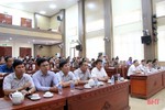 Cán bộ, đảng viên huyện Nghi Xuân nghe trao đổi chuyên đề về học tập và làm theo Bác