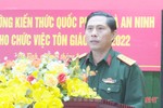 Bồi dưỡng kiến thức QP - AN cho 55 vị chức việc tôn giáo ở Hương Khê