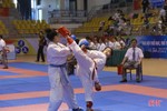 Hấp dẫn các trận chung kết Karate trong ngày thứ 2 Đại hội TDTT Hà Tĩnh
