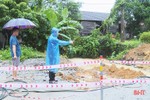 Mưa lớn gây sạt lở, hư hại nhiều công trình dân sinh ở Hương Sơn