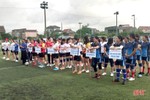 Đội liên quân phường xã vô địch Giải Bóng đá nữ TP Hà Tĩnh