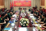 Đoàn cán bộ nghiên cứu chiến lược Quân sự Quân đội Lào học hỏi kinh nghiệm lực lượng vũ trang Hà Tĩnh