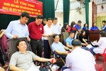 Tiếp nhận 315 đơn vị máu tại ngày hội hiến máu tình nguyện ở Thạch Hà