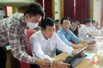 Hướng dẫn đại biểu HĐND tỉnh Hà Tĩnh sử dụng phần mềm “kỳ họp không giấy”