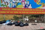Nhiều hình ảnh chưa đẹp về tập kết rác ở Lộc Hà