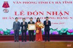 Văn phòng Tỉnh ủy Hà Tĩnh đón nhận Huân chương Lao động hạng Nhất