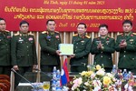 Bộ CHQS Thủ đô Viêng Chăn thăm và chúc tết Bộ CHQS tỉnh Hà Tĩnh