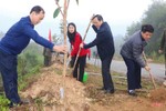 Bí thư Tỉnh ủy Hà Tĩnh dự lễ phát động trồng cây đầu xuân Quý Mão