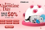 Chiaki.vn - khuyến mãi Valentine 14/2 lên tới 50%