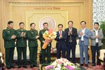 Lãnh đạo Hà Tĩnh chúc mừng Trung tướng Thái Văn Minh