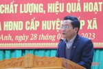 Địa phương đầu tiên của Hà Tĩnh tổ chức hội nghị chuyên đề về HĐND cấp huyện, xã