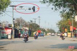 Đèn giao thông ở phố biển Thiên Cầm “có cũng như không”!