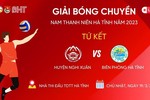 Tứ kết Giải bóng chuyền nam thanh niên Hà Tĩnh: Nghi Xuân vs BĐBP