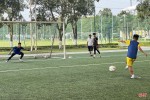 Hồng Lĩnh Hà Tĩnh tập sút penalty trước trận tứ kết Giải Bóng đá U17 Quốc gia