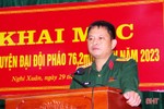 Khai mạc huấn luyện đại đội pháo binh ở Nghi Xuân