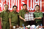 Công an Hà Tĩnh chúc tết cổ truyền lực lượng công an 2 tỉnh nước bạn Lào