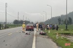 Ô tô va chạm với xe đạp điện khiến 1 người tử vong ở Lộc Hà