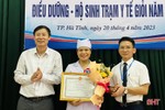 Trao giải Hội thi Điều dưỡng, hộ sinh trạm y tế giỏi TP Hà Tĩnh