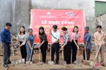 Khởi công xây nhà đại đoàn kết cho hộ cận nghèo ở Can Lộc