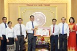 Đoàn công tác Ban Tổ chức tỉnh Bolikhămxay chào xã giao lãnh đạo Hà Tĩnh