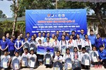 Đoàn tình nguyện Hà Tĩnh tại Khăm Muồn tổ chức nhiều hoạt động thiện nguyện