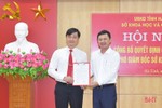 Công bố quyết định bổ nhiệm Phó Giám đốc Sở KH&CN Hà Tĩnh