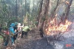 Huy động hơn 300 người chữa cháy rừng ở Can Lộc