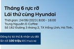 Lái thử xe Hyundai tại TX Hồng Lĩnh