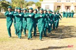 Hội thao huấn luyện lực lượng dân quân ở Hương Sơn