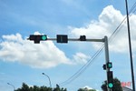 Đèn tín hiệu “đánh lừa” người đi đường trên nút giao tuyến tránh TP Hà Tĩnh