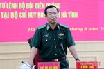 Trung tướng Lê Đức Thái làm việc với Bộ đội Biên phòng Hà Tĩnh