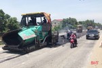 Quốc lộ 1 qua Hà Tĩnh đang được sửa chữa ra sao?