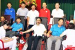 Ngày hội hiến máu ở Hương Khê thu về 297 đơn vị máu