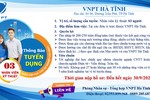 VNPT Hà Tĩnh tuyển dụng nhân viên kỹ thuật