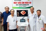 Vietcombank tài trợ máy siêu âm màu 5D cho Trung tâm Y tế TX Hồng Lĩnh
