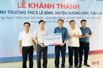 Bàn giao các công trình trường học do VietinBank Hà Tĩnh tài trợ