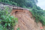 Đường sắt Bắc - Nam qua Hà Tĩnh bị sạt lở nặng do mưa lớn