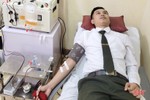 Đại úy công an kịp thời hiến máu giúp bệnh nhân qua cơn nguy kịch
