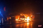Ki-ốt kinh doanh vàng mã ở Hương Khê bốc cháy trong đêm