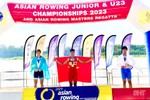 VĐV Hà Tĩnh giành 3 huy chương tại Giải đua thuyền Rowing U23 châu Á