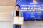 Tiến sĩ Trường Đại học Hà Tĩnh đạt giải nhì “Công trình Toán học xuất sắc”