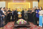 Lãnh đạo tỉnh Khăm Muồn chúc tết Đảng bộ, chính quyền và Nhân dân Hà Tĩnh
